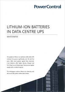 Lithium-ion batteries in data centre UPS